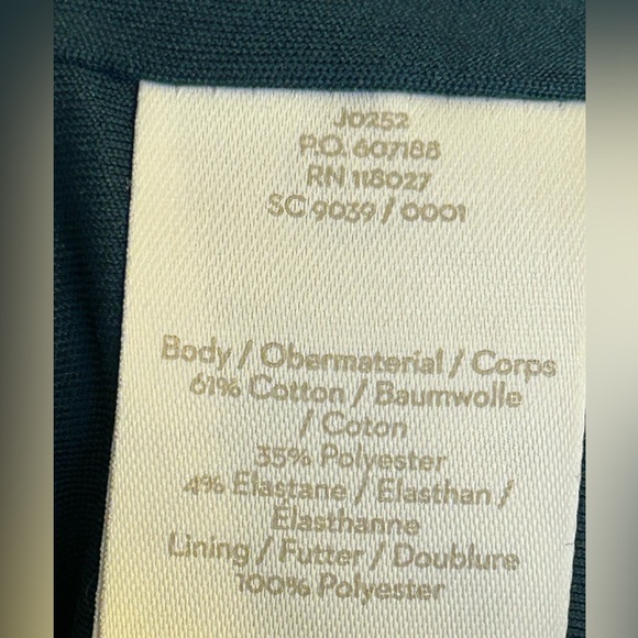 🌍Boden Opal Green Houndstooth Print Lined Jacquard Dress Size 8R Front Pockets - Picture 8 of 8